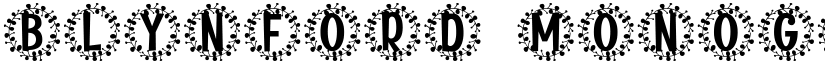 Blynford Monogram font
