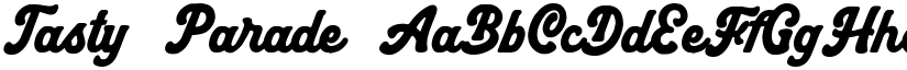 Tasty Parade font