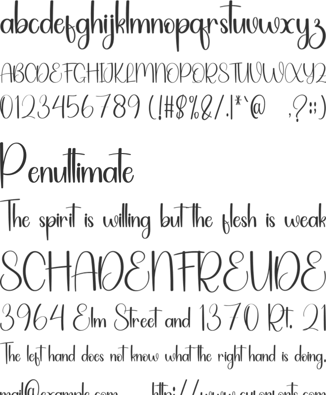 Winter Snowman font preview