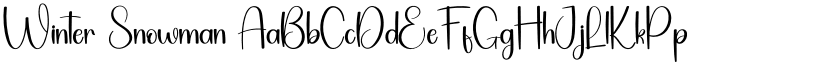 Winter Snowman font