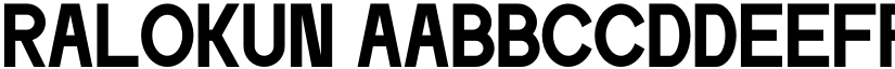 RALOKUN font download