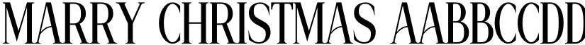 Marry Christmas font