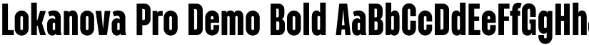 Lokanova Pro Demo Bold font