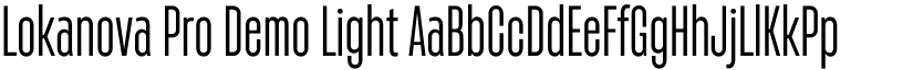 Lokanova Pro Demo Light font