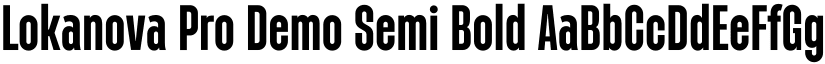 Lokanova Pro Demo Semi Bold font