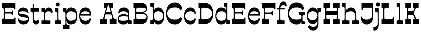 Estripe font