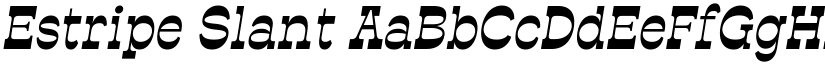 Estripe Slant font download