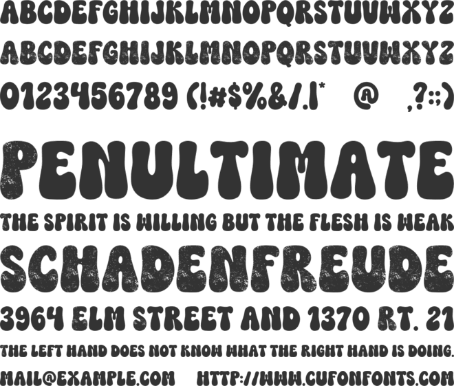 Feelin Jolly font preview