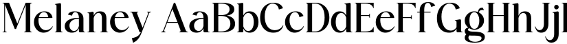 Melaney font