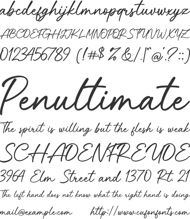 Mickelhokan font preview