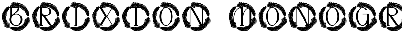 Brixton Monogram font