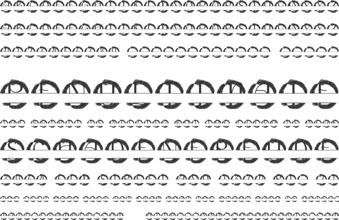 Brixton Split Monogram font preview
