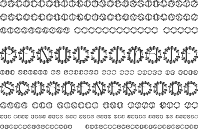 Crestoriax Monogram font preview