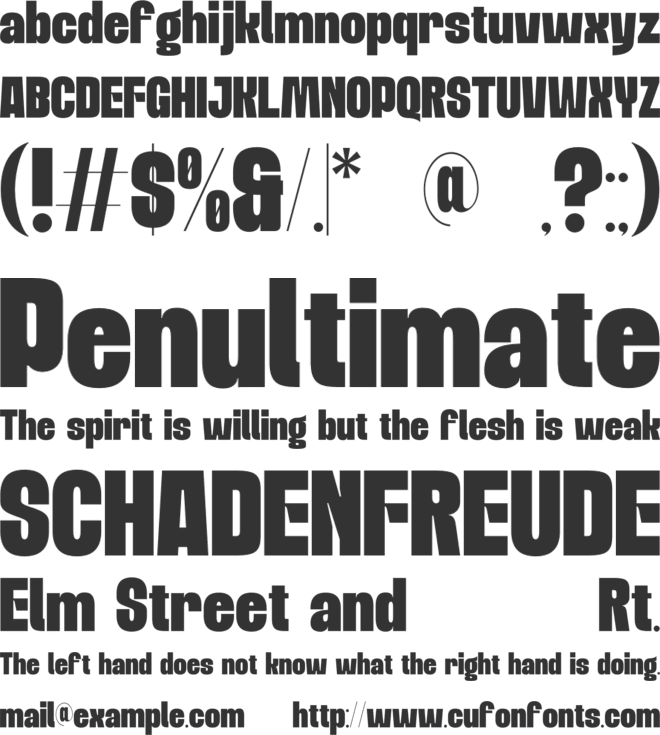 Goola Modern font preview