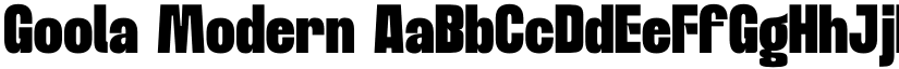 Goola Modern font