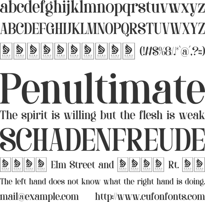 Davenor font preview