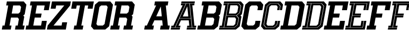 REZTOR font