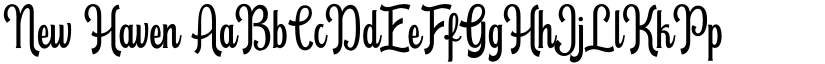New Haven font
