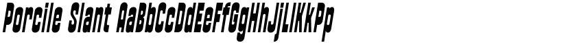 Porcile Slant font download