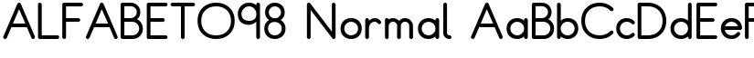 ALFABETO98 font download