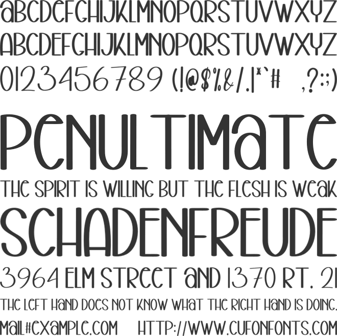 Teacher Football font preview