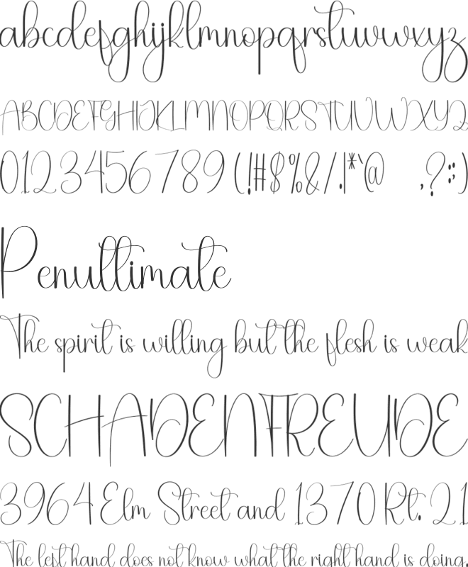 Baby Days font preview