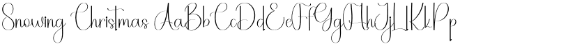 Snowing Christmas font
