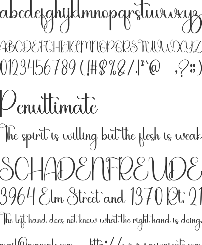 Daddy Christmas font preview