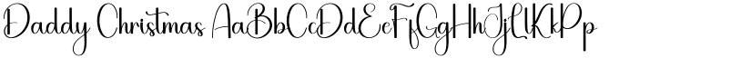 Daddy Christmas font