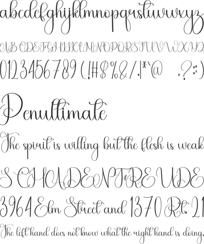 Astronomy font preview