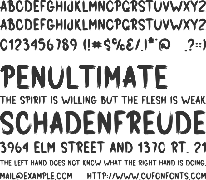 Grading Game font preview