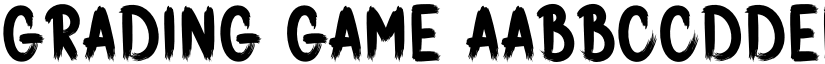 Grading Game font