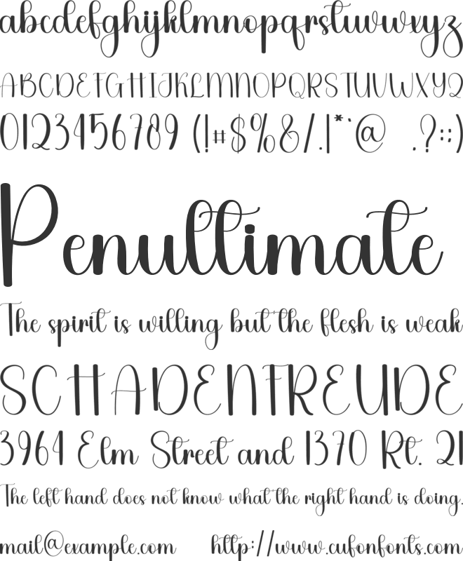 Beauty Saturday font preview