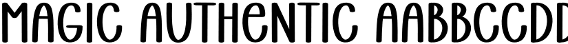 Magic Authentic font