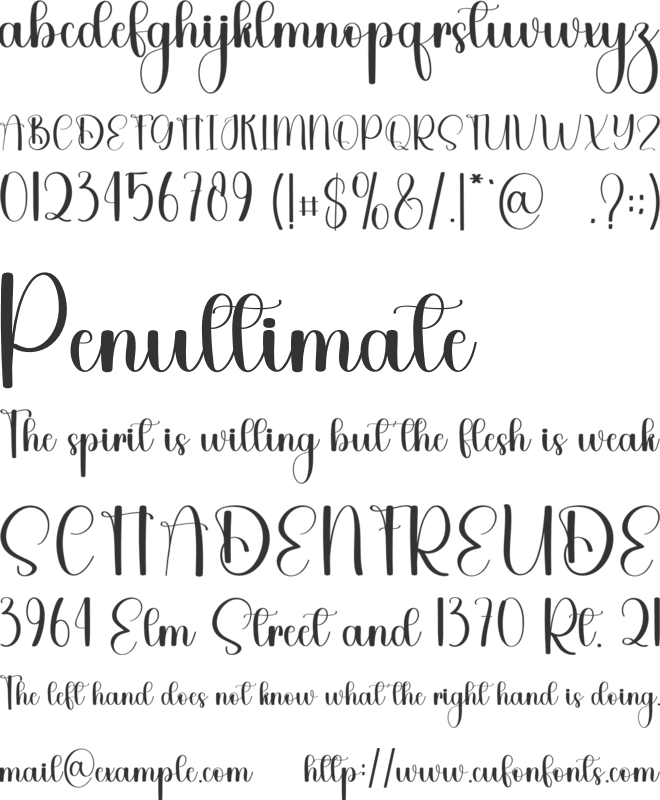 Journey Yesterday font preview