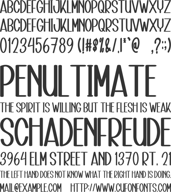 Holiday Morning font preview