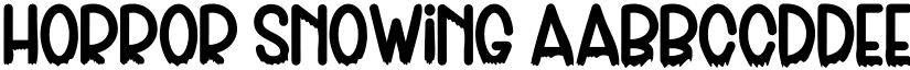 Horror Snowing font download