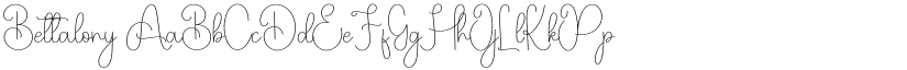 Bettalony font download