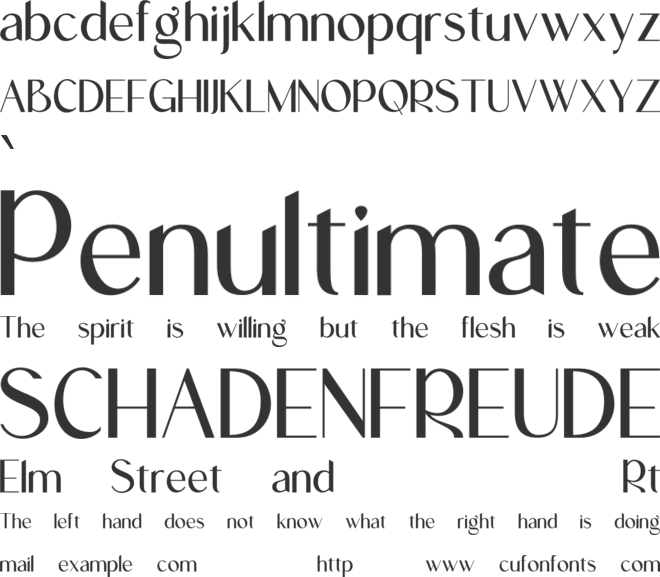 Gencha font preview
