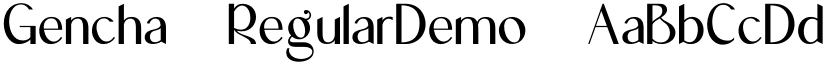 Gencha RegularDemo font