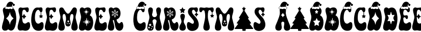 December Christmas font