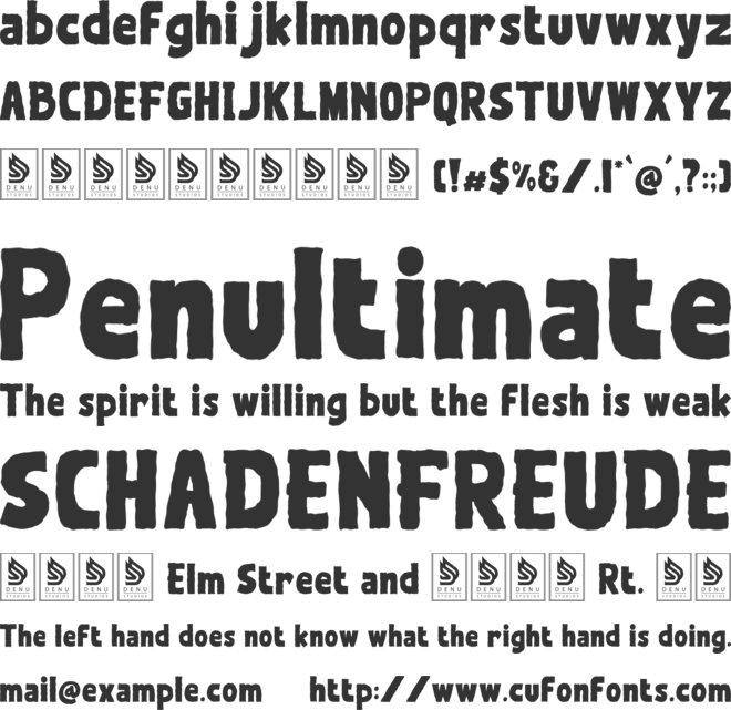 Snarl Rough font preview