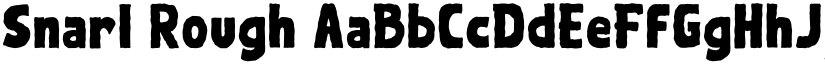 Snarl Rough font