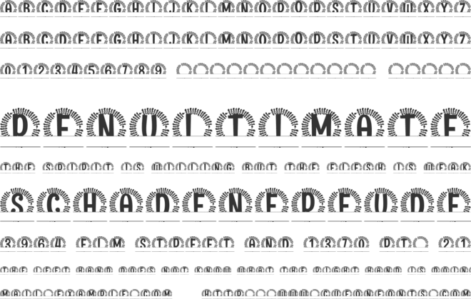 Doraluxe Split Monogram font preview