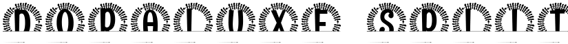 Doraluxe Split Monogram font