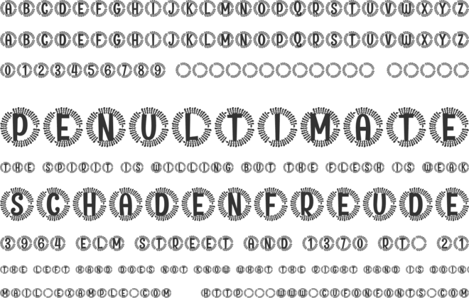 Doraluxe Monogram font preview