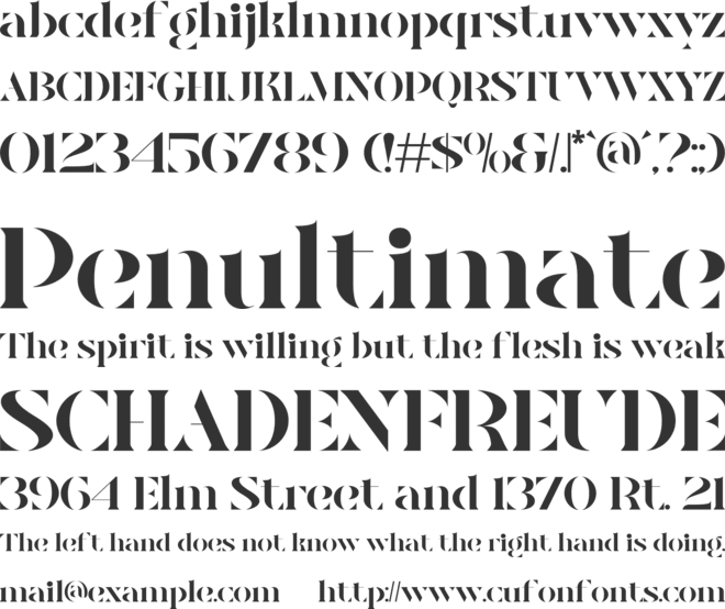 Voluma font preview