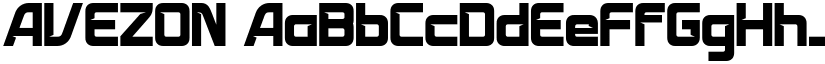 AVEZON font download