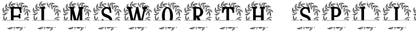 Elmsworth Split Monogram font
