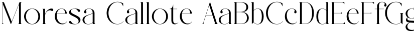 Moresa Callote font download